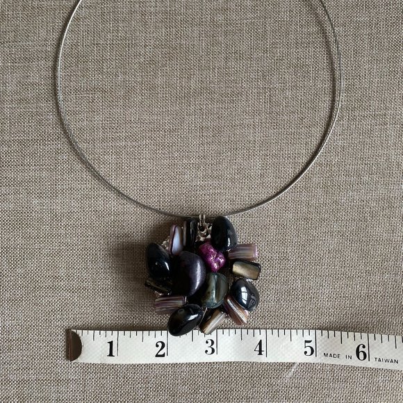 Circle Stone Necklace - Picture 4 of 4